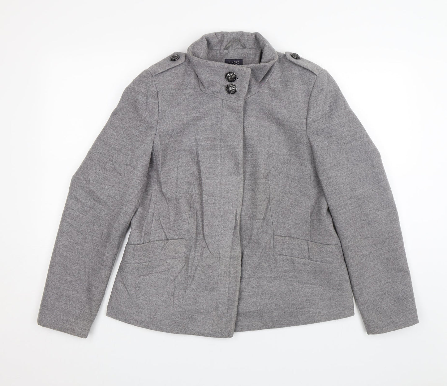 M&S Womens Grey   Jacket  Size 12