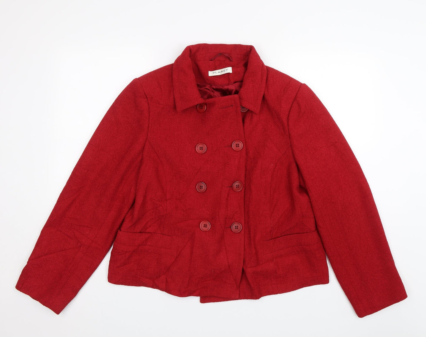 Planet Womens Red   Jacket  Size 16