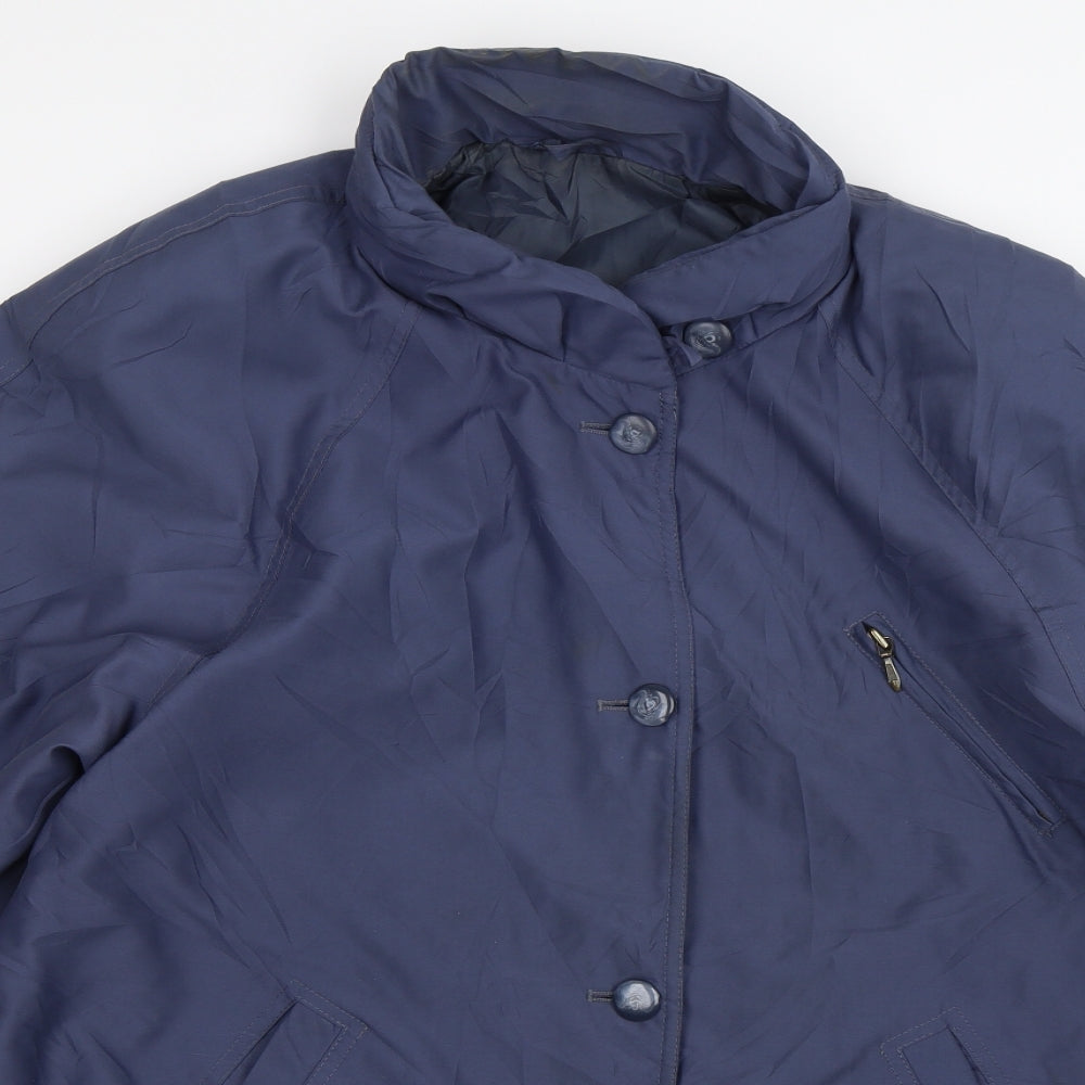 St Michael Womens Blue   Overcoat Jacket Size 16