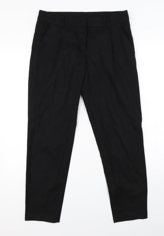 Preworn Womens Black   Dress Pants Trousers Size 10 L25 in