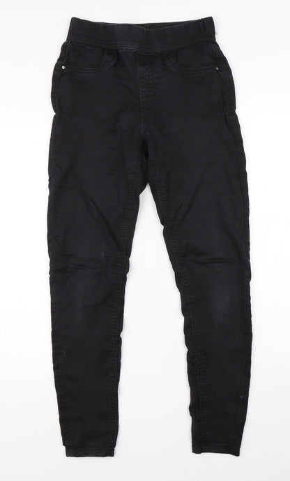 Tu Womens Black  Denim Jegging Jeans Size 8 L26 in