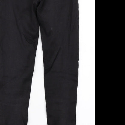 Tu Womens Black  Denim Jegging Jeans Size 8 L26 in