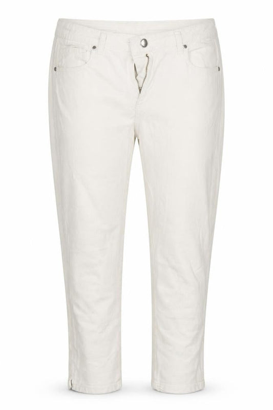 Preworn Womens White  Denim Cropped Jeans Size 32 L20 in