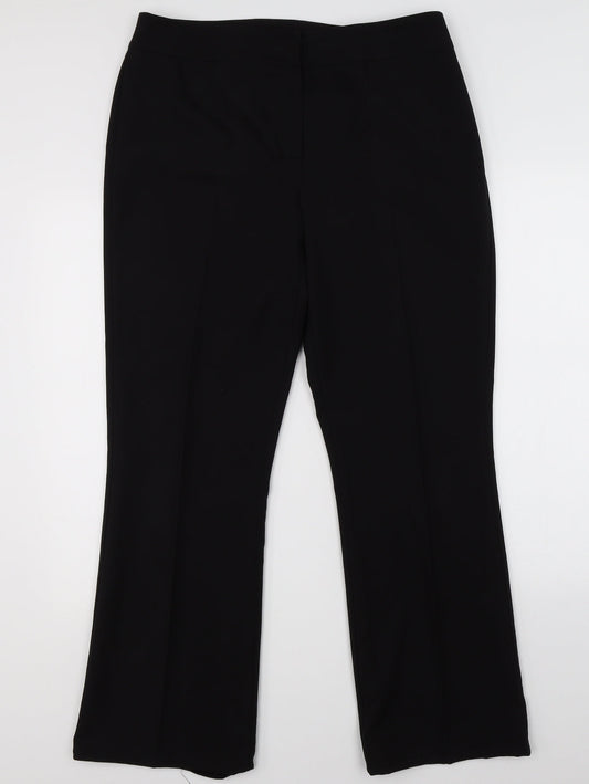 BHS Womens Black   Dress Pants Trousers Size 14 L28 in