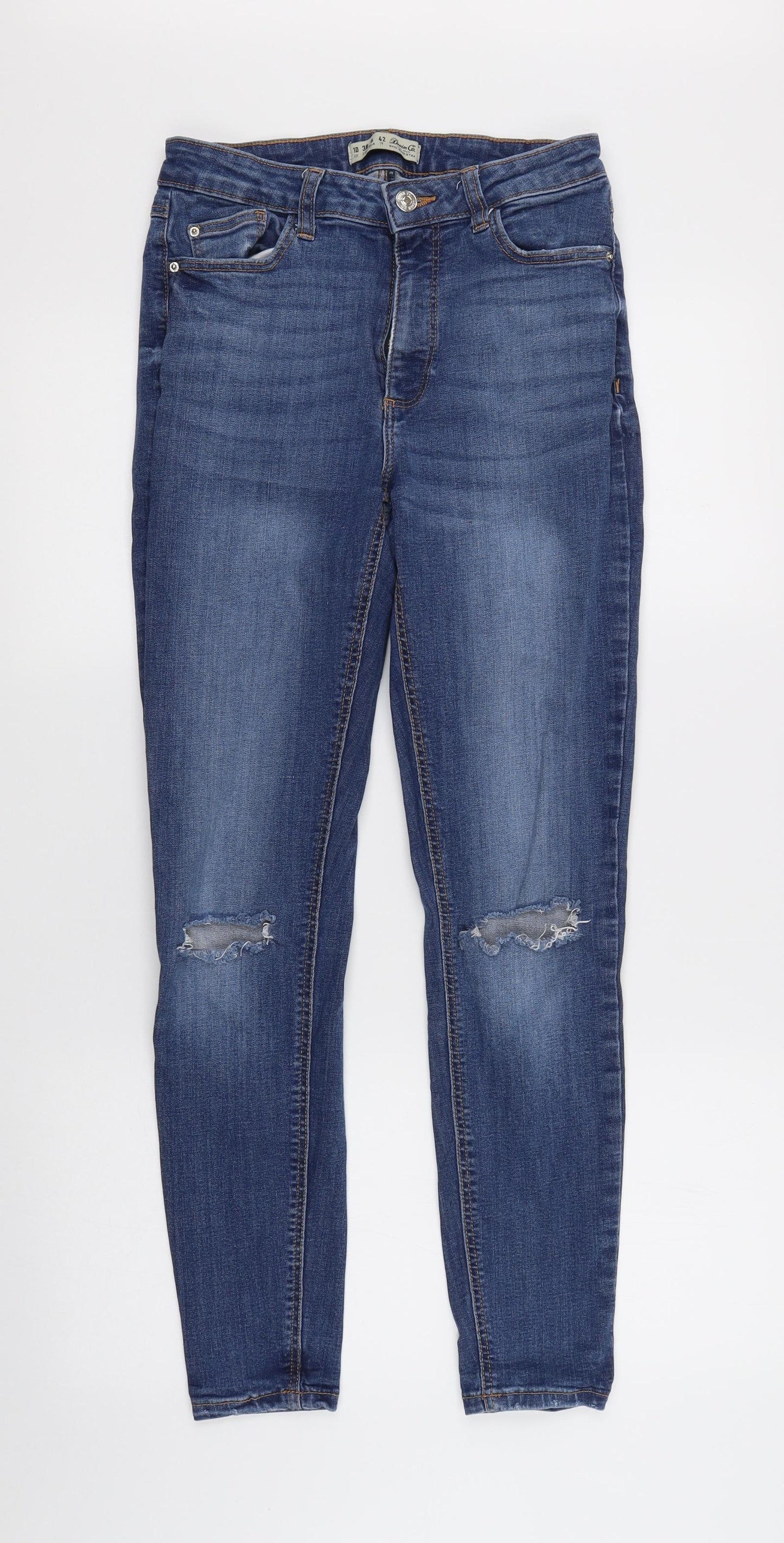 Denim Co Womens Blue  Denim Skinny Jeans Size 10 L26 in