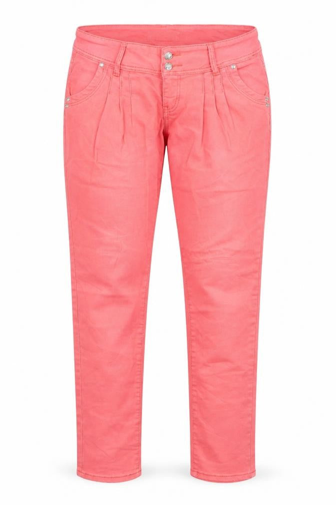 Preworn Womens Pink  Denim Straight Jeans Size 31 in L29 in