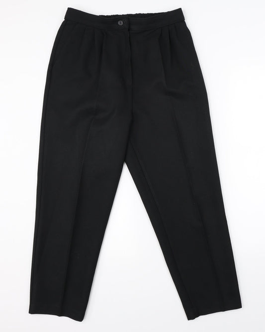 Freemans Womens Black   Dress Pants Trousers Size 14 L25 in