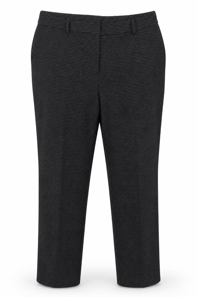 TU Womens Black Polka Dot  Dress Pants Trousers Size 14 L24 in