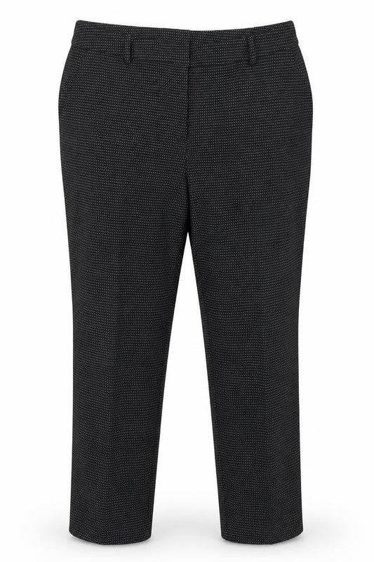 Tu Womens Black Polka Dot  Dress Pants Trousers Size 14 L24 in