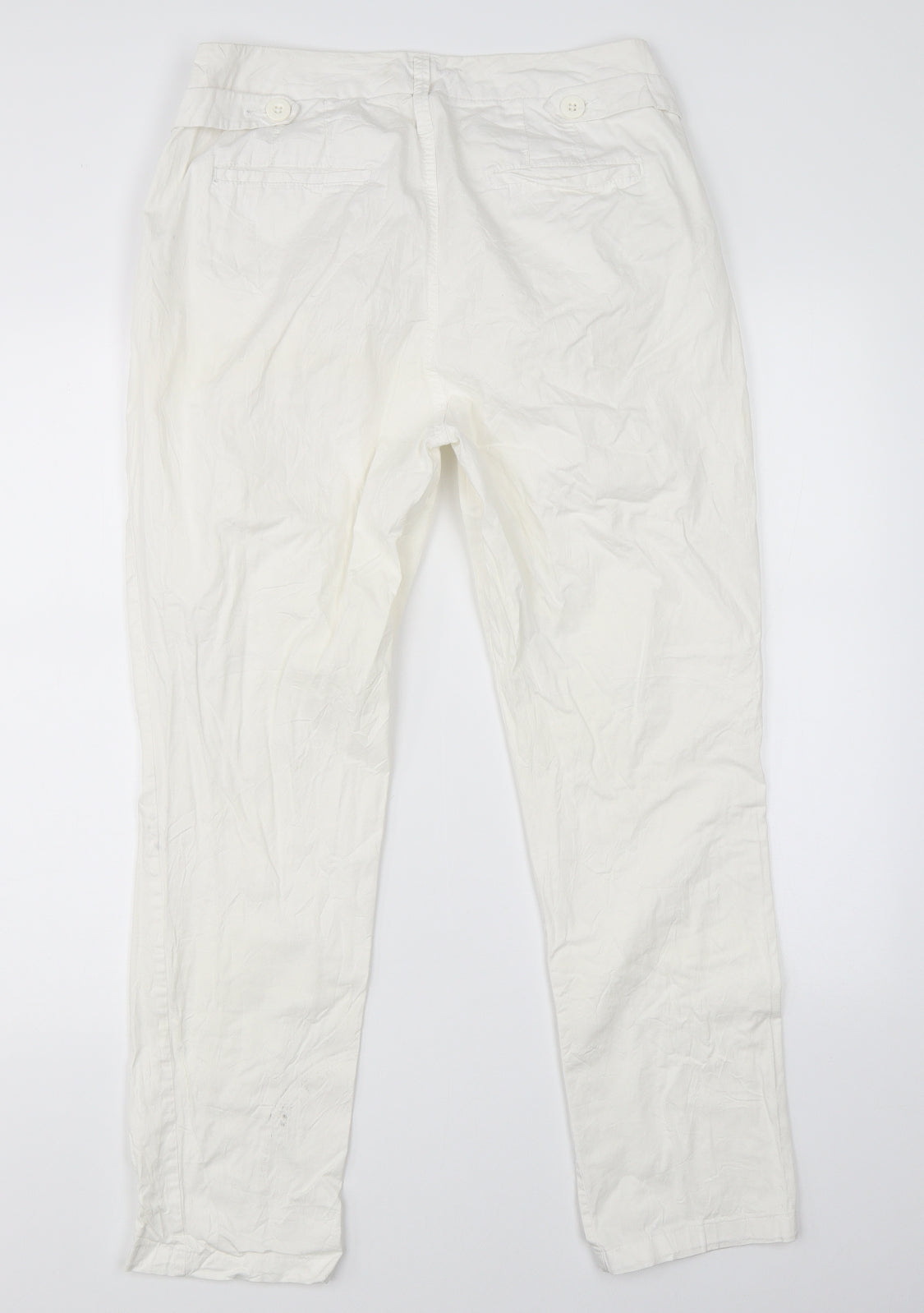 Number One Womens White   Trousers  Size 10 L26 in