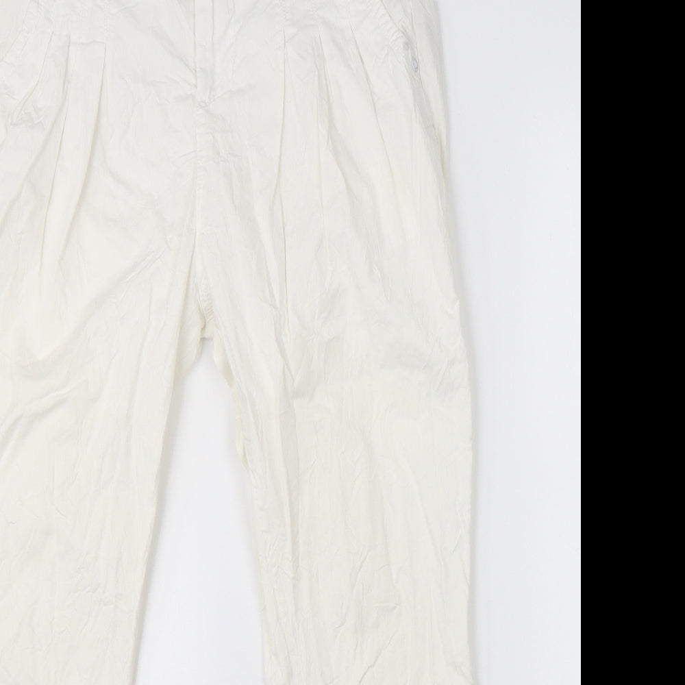 Number One Womens White   Trousers  Size 10 L26 in