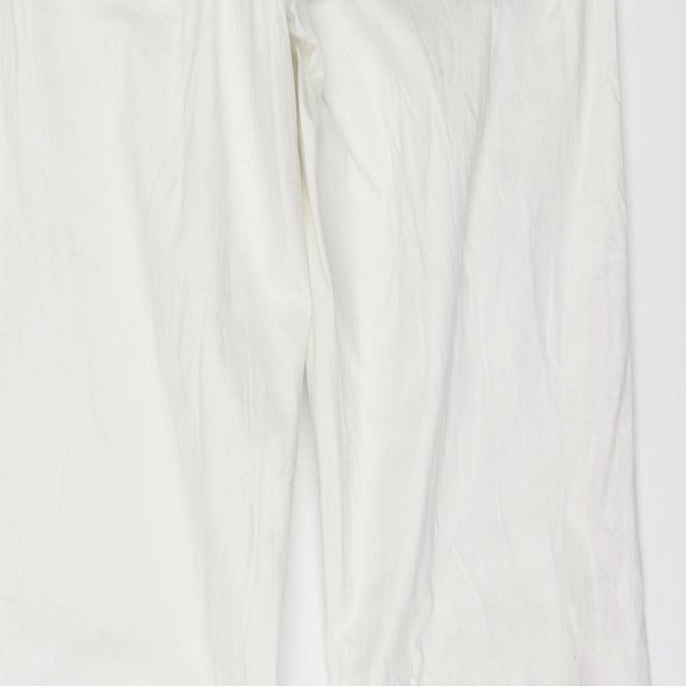 Coatie Womens White  Denim Straight Jeans Size 32 in L32 in