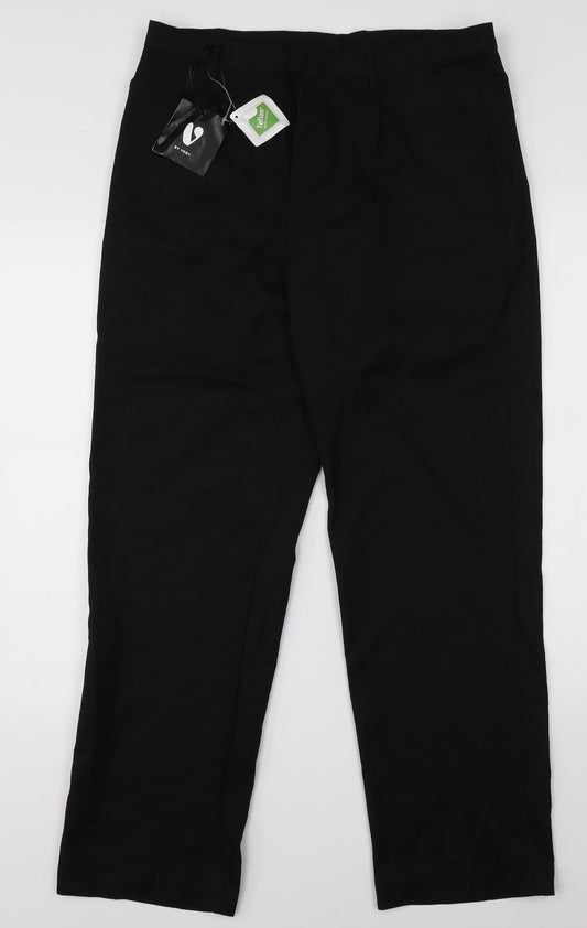 Very Womens Black   Dress Pants Trousers Size 32 in L28 in