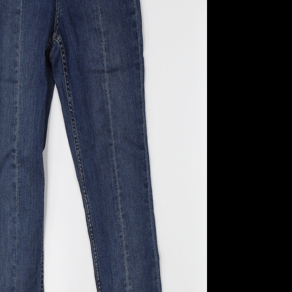 Preworn Womens Blue  Denim Straight Jeans Size 6 L29 in