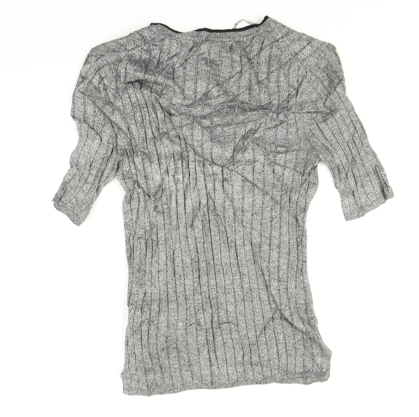Marks and Spencer Womens Grey   Basic T-Shirt Size 8