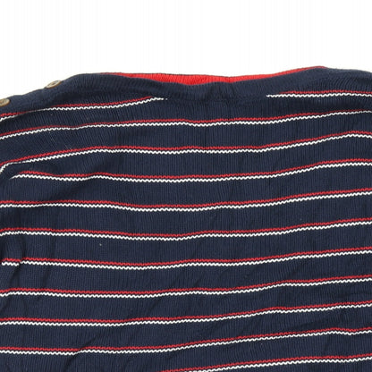 Max Studio Womens Multicoloured Striped  Pullover Jumper Size M