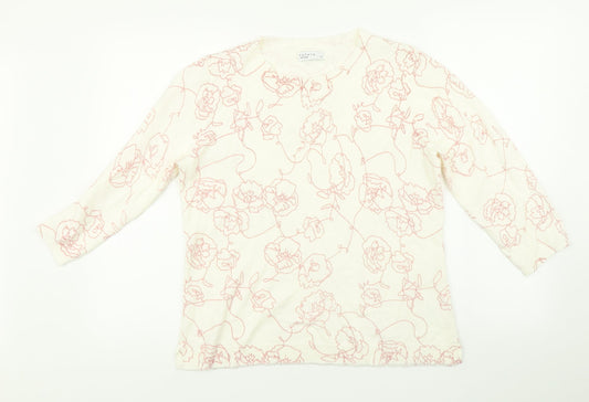 Papaya Womens Multicoloured Floral  Pullover Jumper Size 14