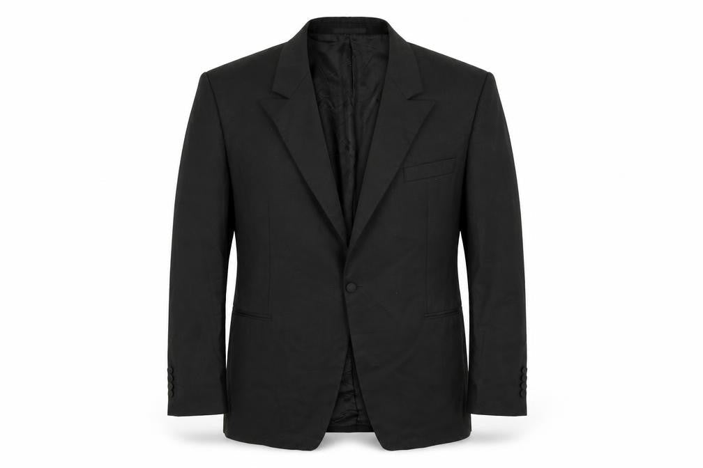 WILVORST Mens Black   Jacket Suit Jacket Size L