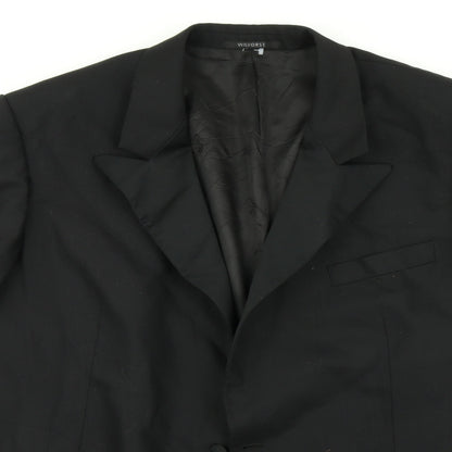 WILVORST Mens Black   Jacket Suit Jacket Size L