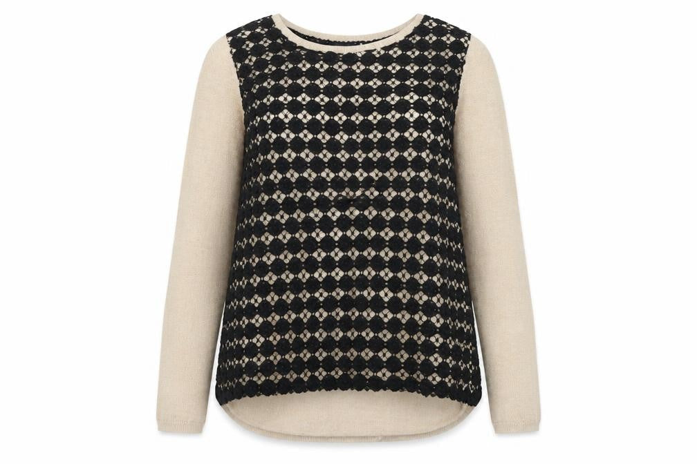 Marks and spencers Womens Multicoloured   Pullover Jumper Size 10  - Lace Front