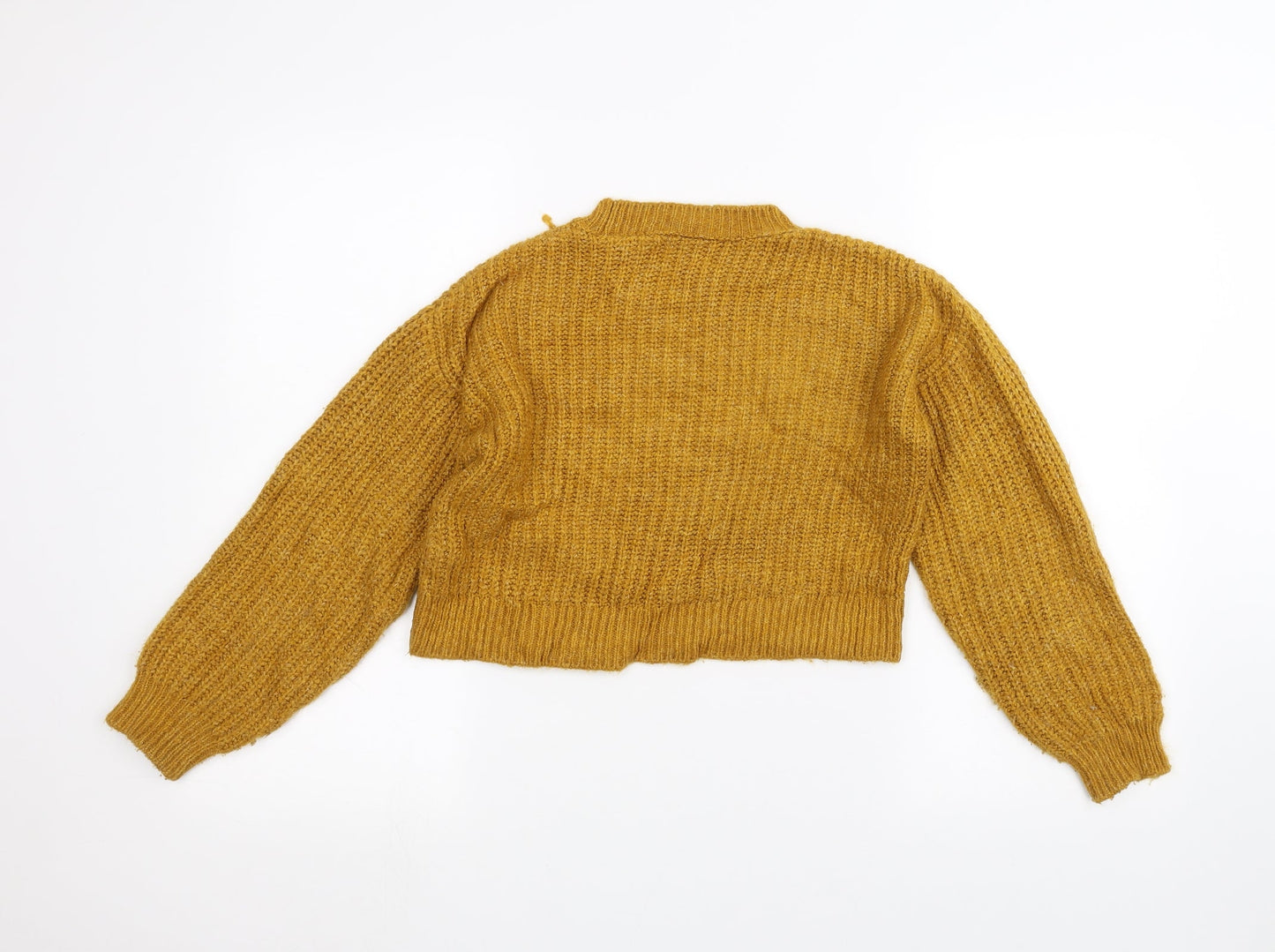 Matalan Girls Yellow   Pullover Jumper Size 10 Years