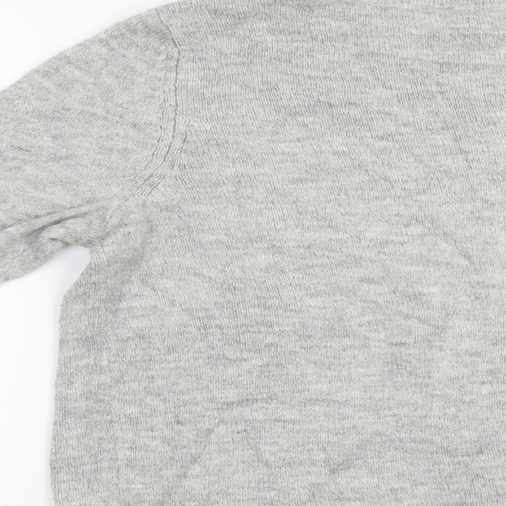 Dorothy Perkins Womens Grey   Pullover Jumper Size 18  - Beaded