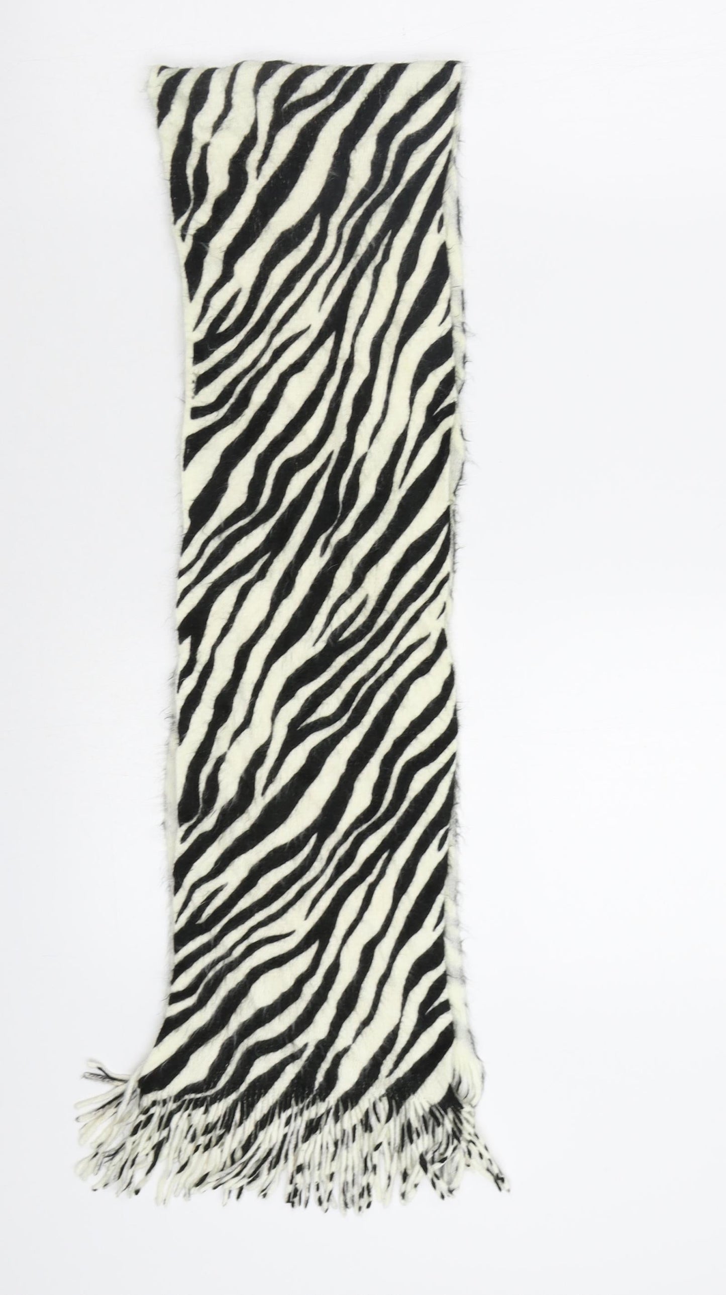 Preworn Womens White Animal Print   Scarf