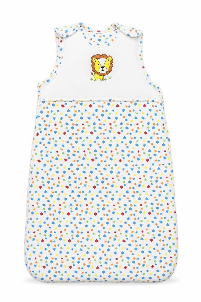 Tesco Baby White Geometric  Babygrow One-Piece Size 0-3 Months  - Lion