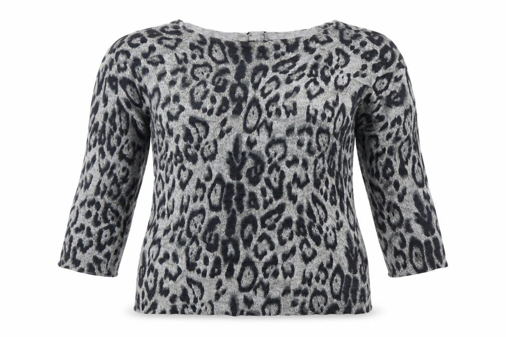 M&Co Womens Green Animal Print  Pullover Jumper Size 14