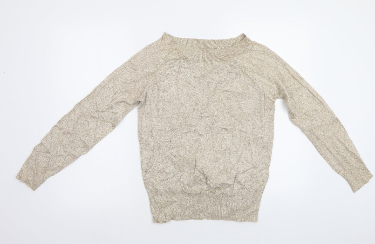 F&F Womens Gold   Pullover Jumper Size 12