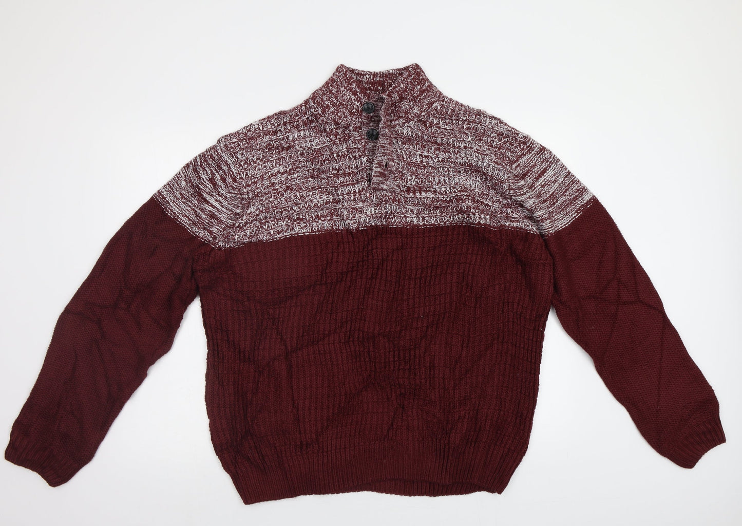 M&Co Womens Red   Pullover Jumper Size XL