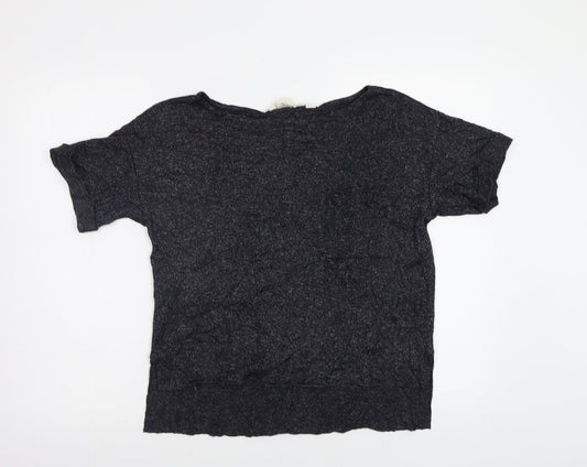 H&M Womens Grey   Basic T-Shirt Size S