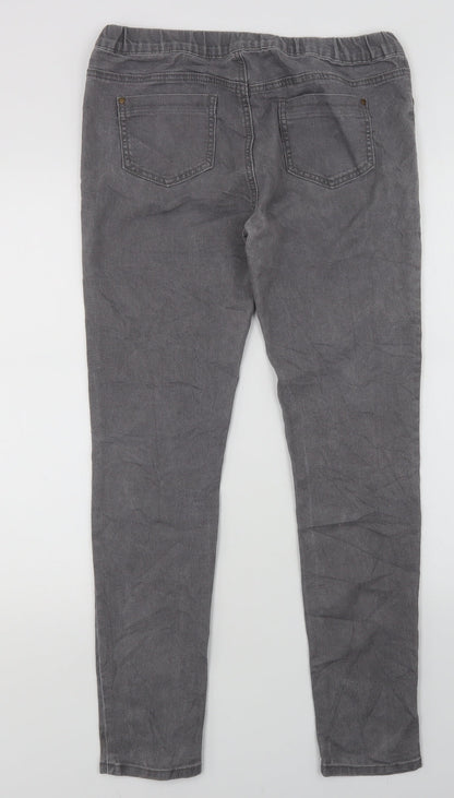 Back view of denim co women’s grey jegging jeans, size UK 10, 29-inch leg