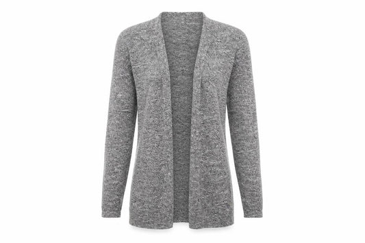 New Look Womens Grey  Knit Cardigan Jumper Size 6
