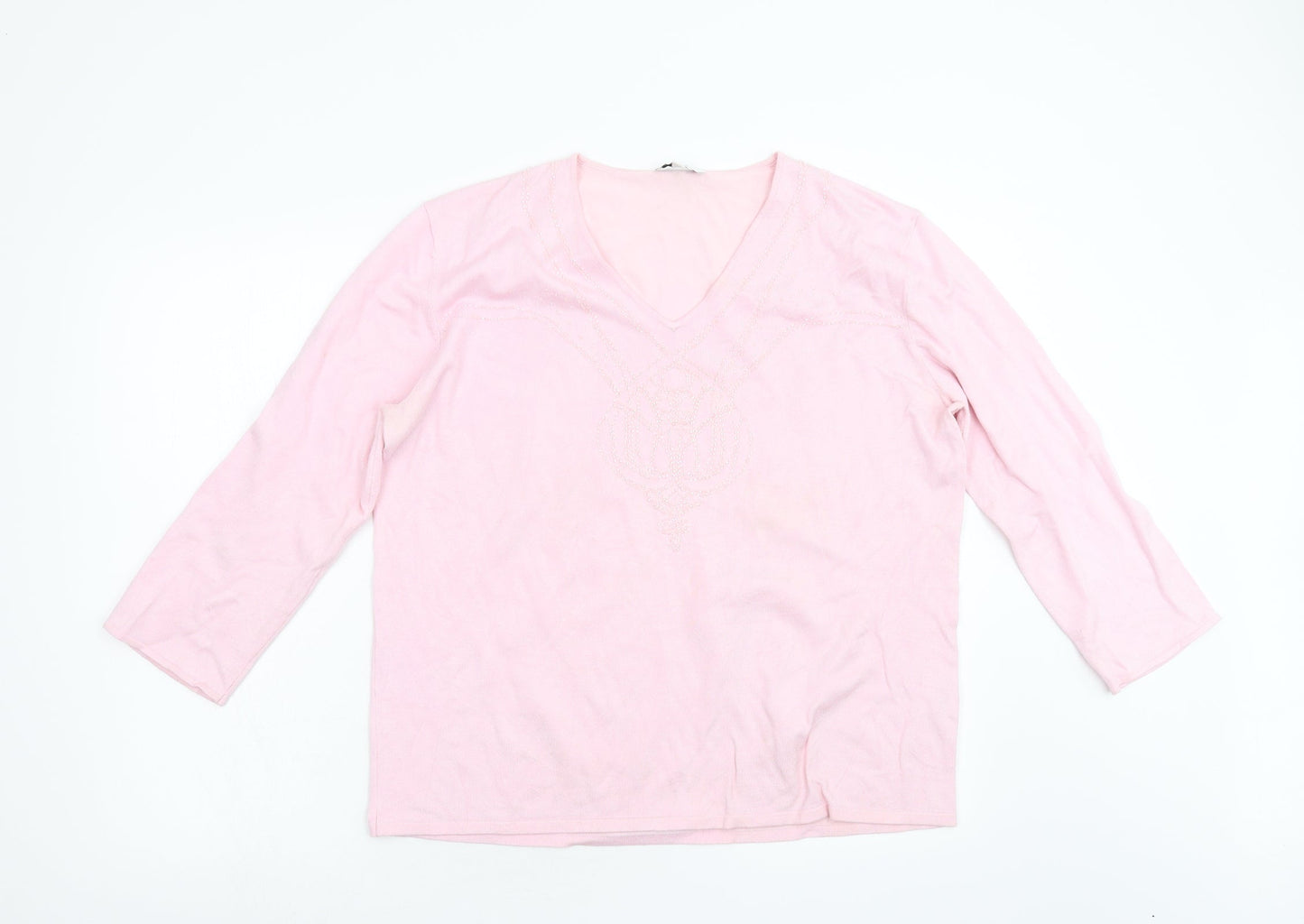 Joy Womens Pink   Pullover Jumper Size 18