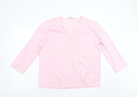 Joy Womens Pink   Pullover Jumper Size 18