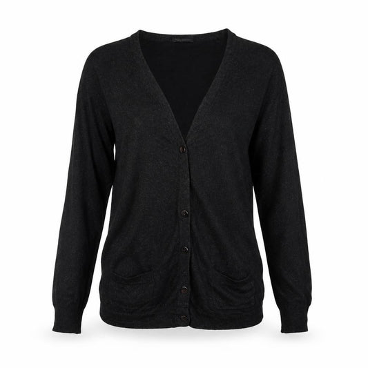 Topshop Womens Black  Knit Cardigan Jumper Size 14