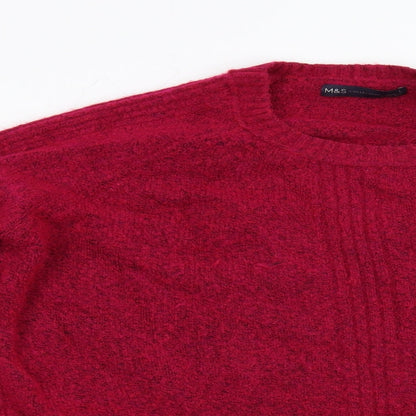 Marks & Spencer Womens Pink  Knit Pullover Jumper Size L