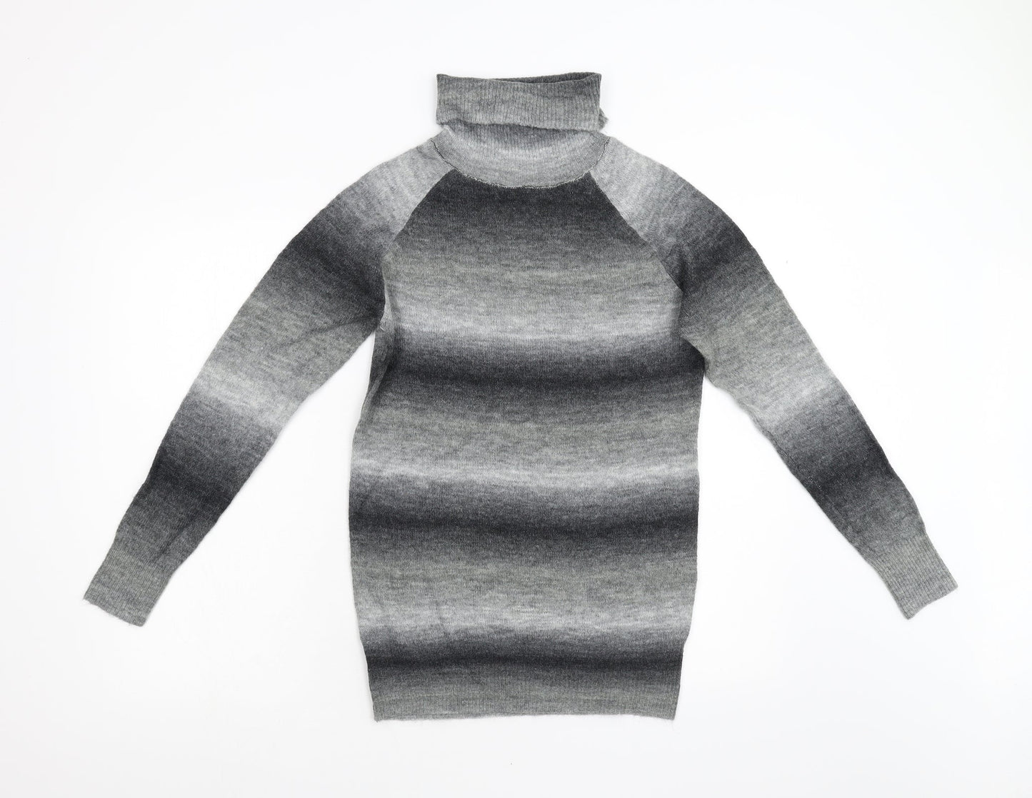 Evie Girls Grey  Knit Pullover Jumper Size 12 Years