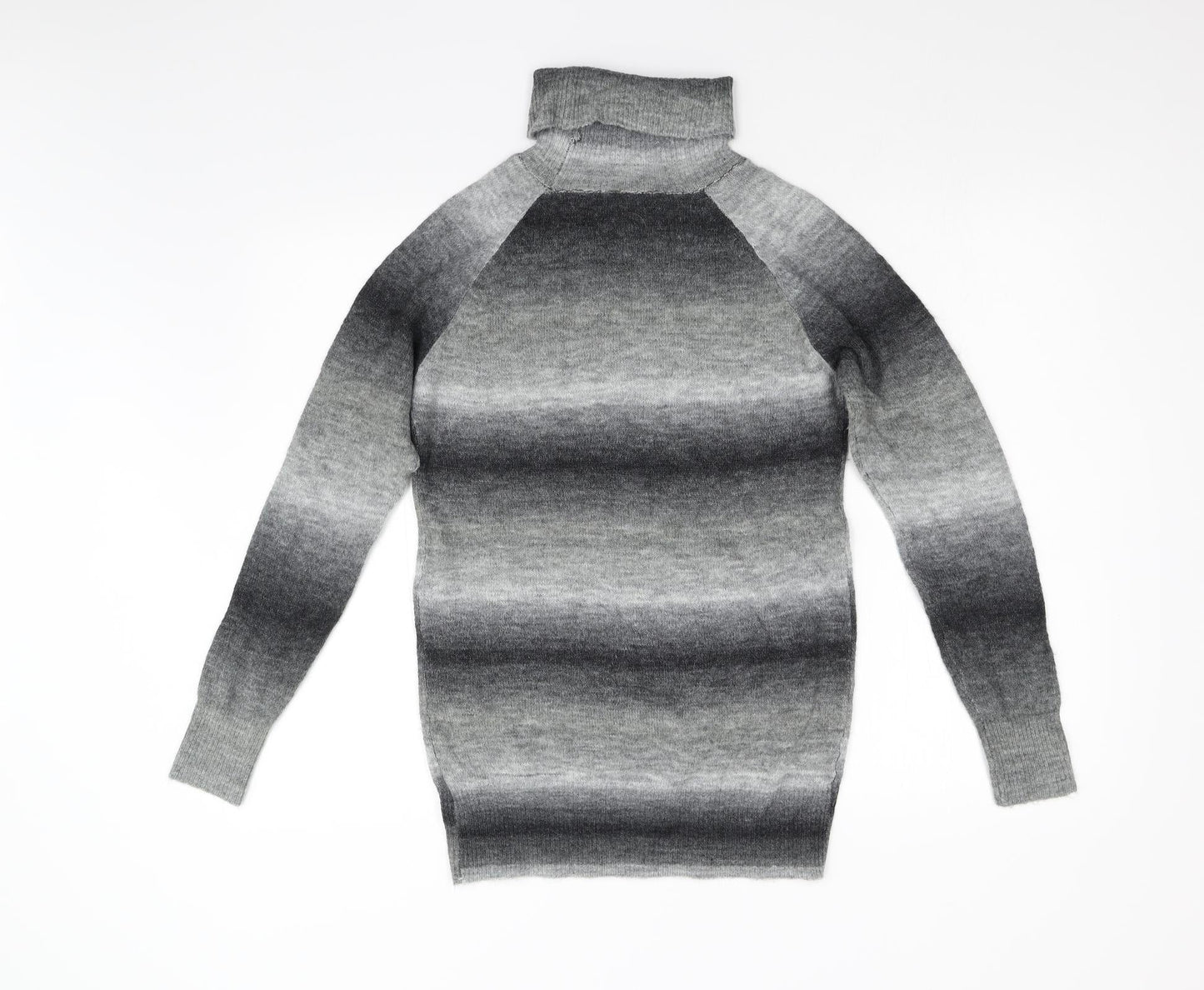 Evie Girls Grey  Knit Pullover Jumper Size 12 Years
