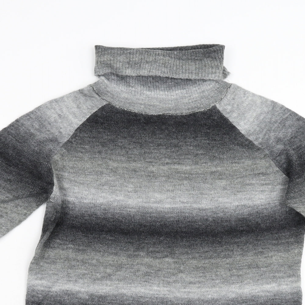 Evie Girls Grey  Knit Pullover Jumper Size 12 Years