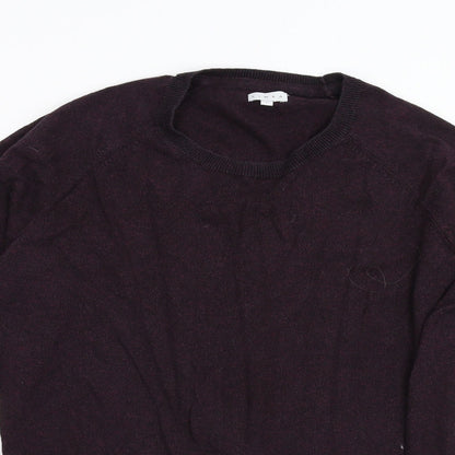 Close-up detail of Linea by House of Fraser men’s red jumper, size L