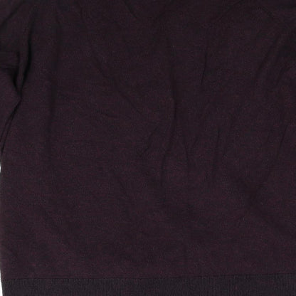 Brand and care label for Linea by House of Fraser men’s red jumper, size L