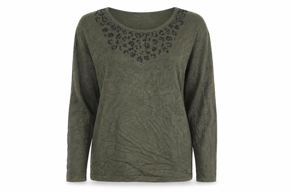 Gerard Darel Womens Green  Knit Pullover Jumper Size 2