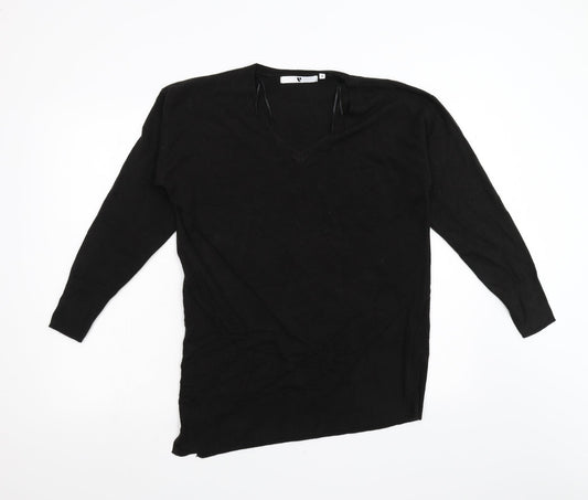 Very Womens Black  Knit Pullover Jumper Size 12