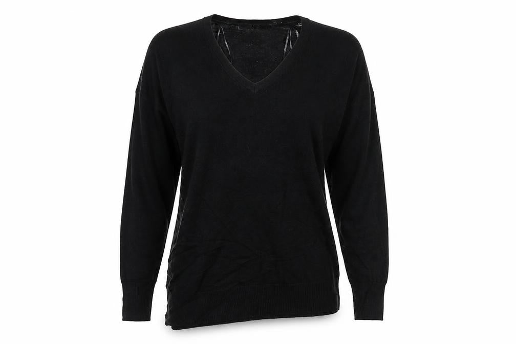 Very Womens Black  Knit Pullover Jumper Size 12