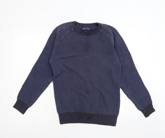 South Coast Mens Blue  Knit Pullover Jumper Size S