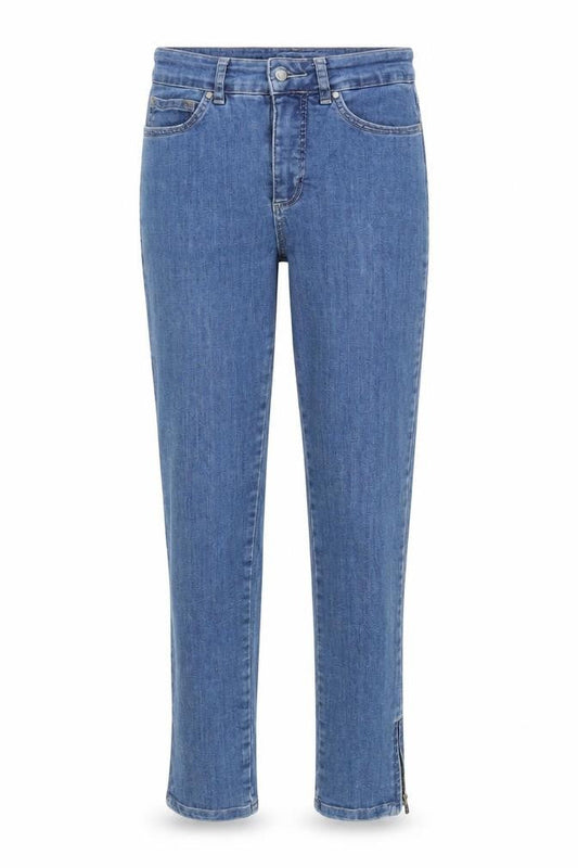C.RO Womens Blue  Denim Straight Jeans Size 8 L26 in