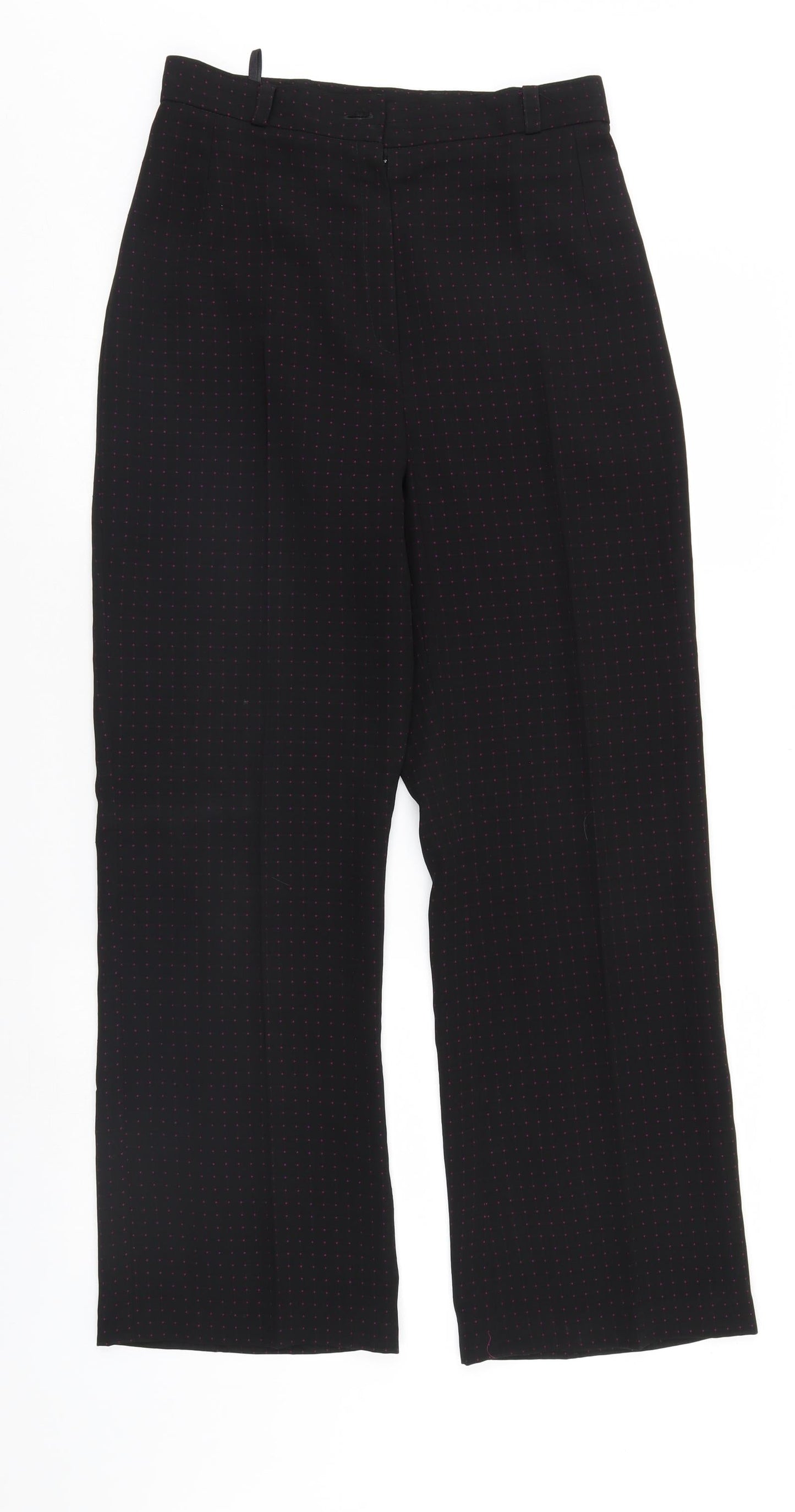 Kerio Womens Black Polka Dot  Trousers  Size 12 L29 in
