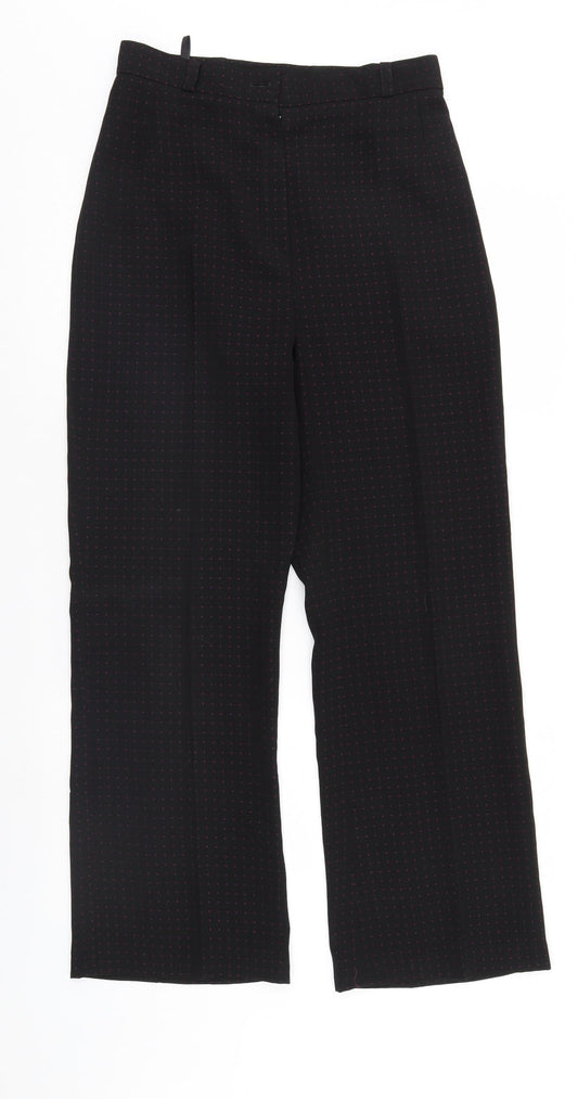 Kerio Womens Black Polka Dot  Trousers  Size 12 L29 in
